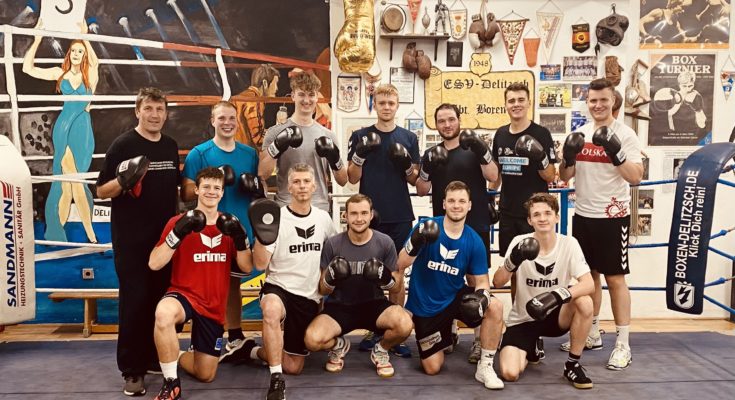 Auch die mittlerweile schon traditionelle Boxeinheit beim Delitzscher Boxring durfte in der Saisonvorbereitung nicht fehlen.