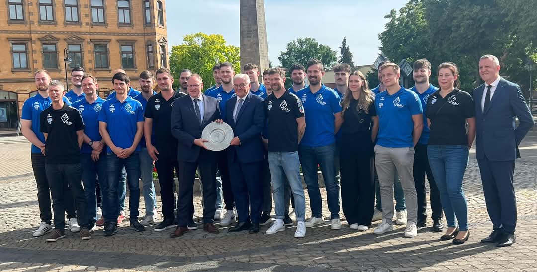 Bundespräsident Steinmeier sieht „große Aufgabe“ für NHV-Handballer